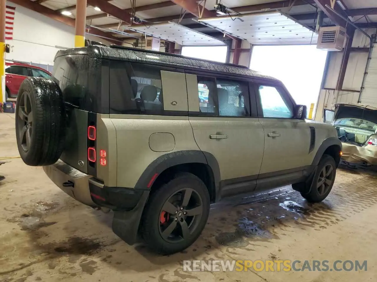 3 fotografías del automóvil dañado SALEX7EU4L2022865 LAND ROVER DEFENDER 2020