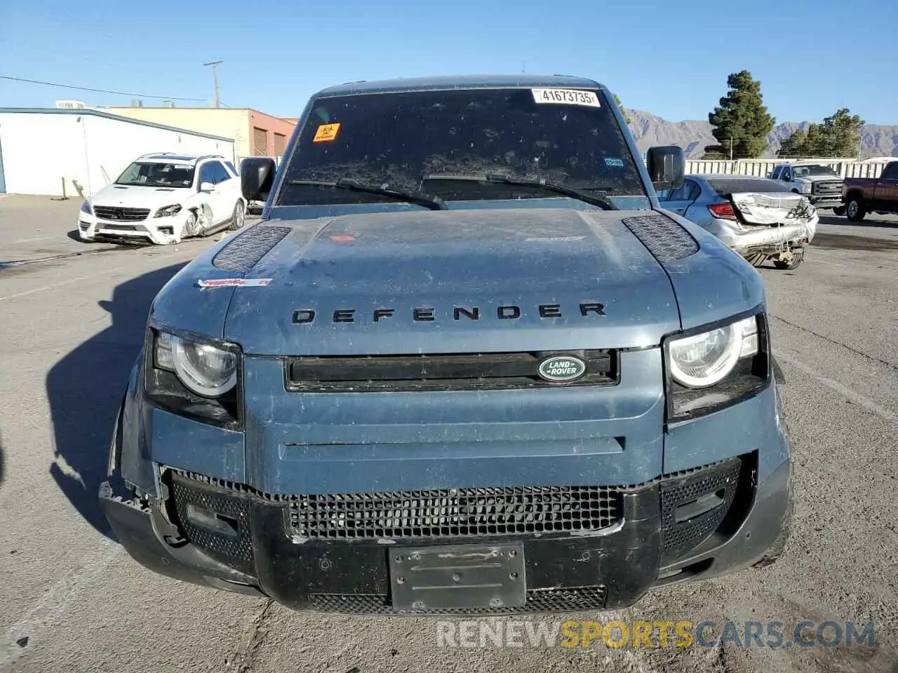 5 fotografías del automóvil dañado SALEJ7RX6M2035267 LAND ROVER DEFENDER 2021