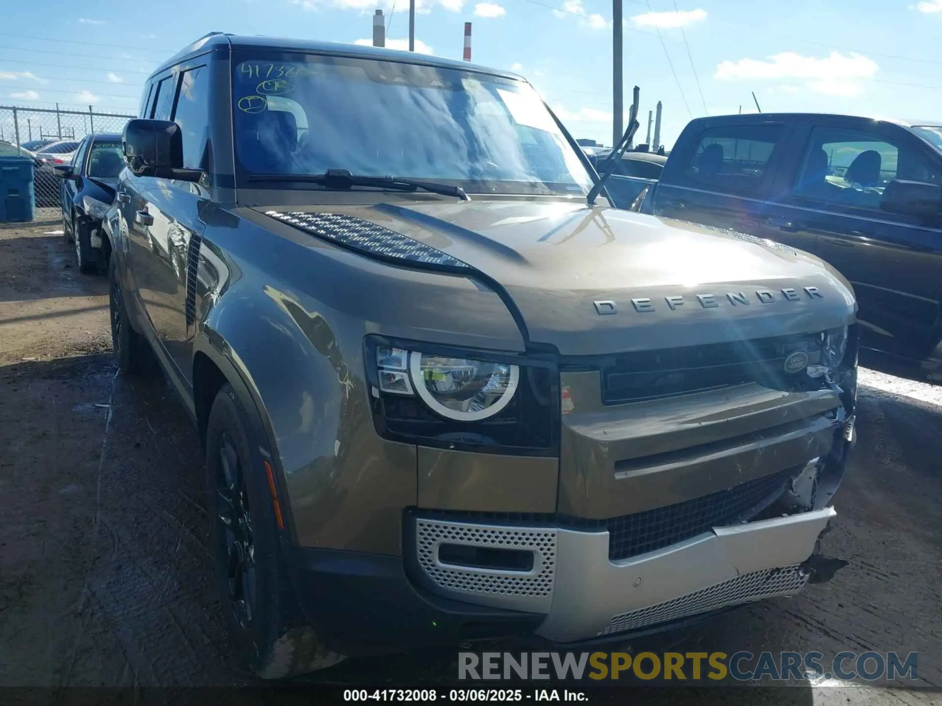 1 fotografías del automóvil dañado SALEJERX5M2041372 LAND ROVER DEFENDER 2021