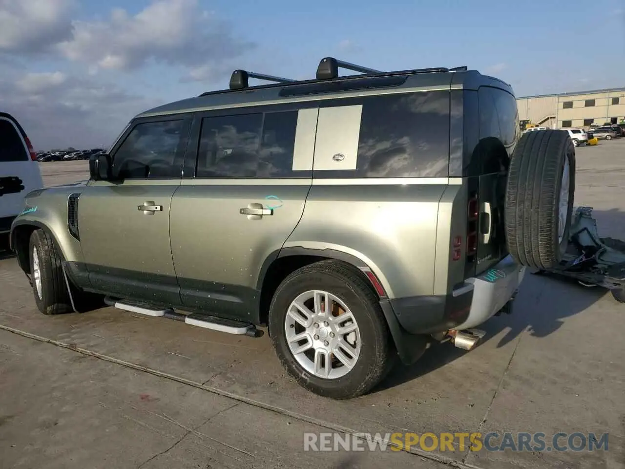 2 fotografías del automóvil dañado SALEK7RX6M2060683 LAND ROVER DEFENDER 2021