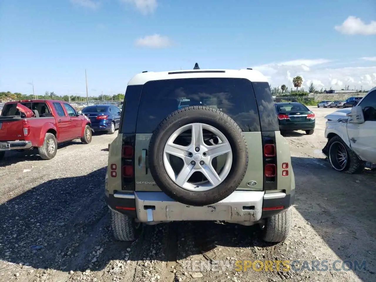 9 fotografías del automóvil dañado SALEP7RU7M2052907 LAND ROVER DEFENDER 2021