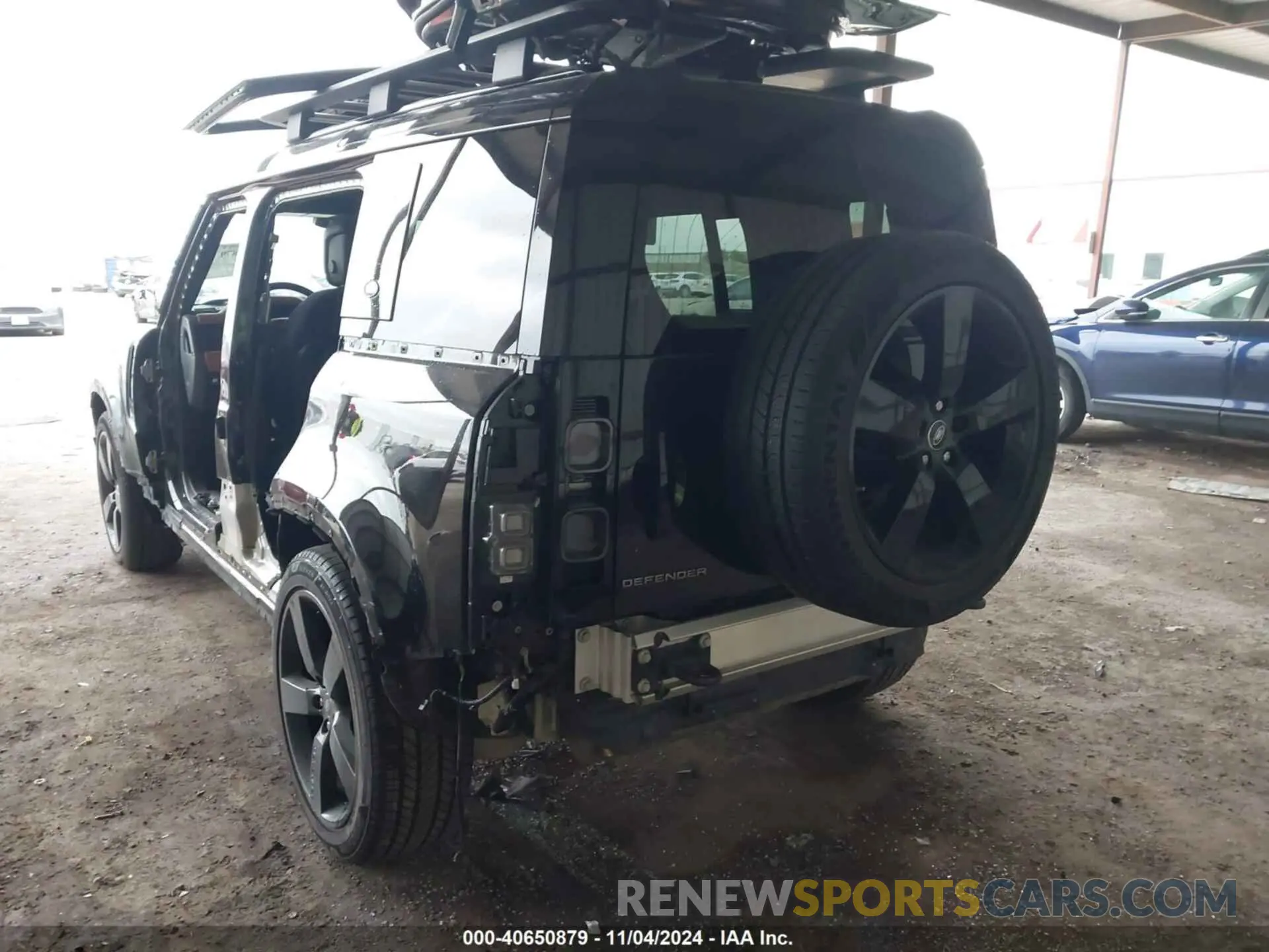 3 fotografías del automóvil dañado SALEX7RU4M2043646 LAND ROVER DEFENDER 2021