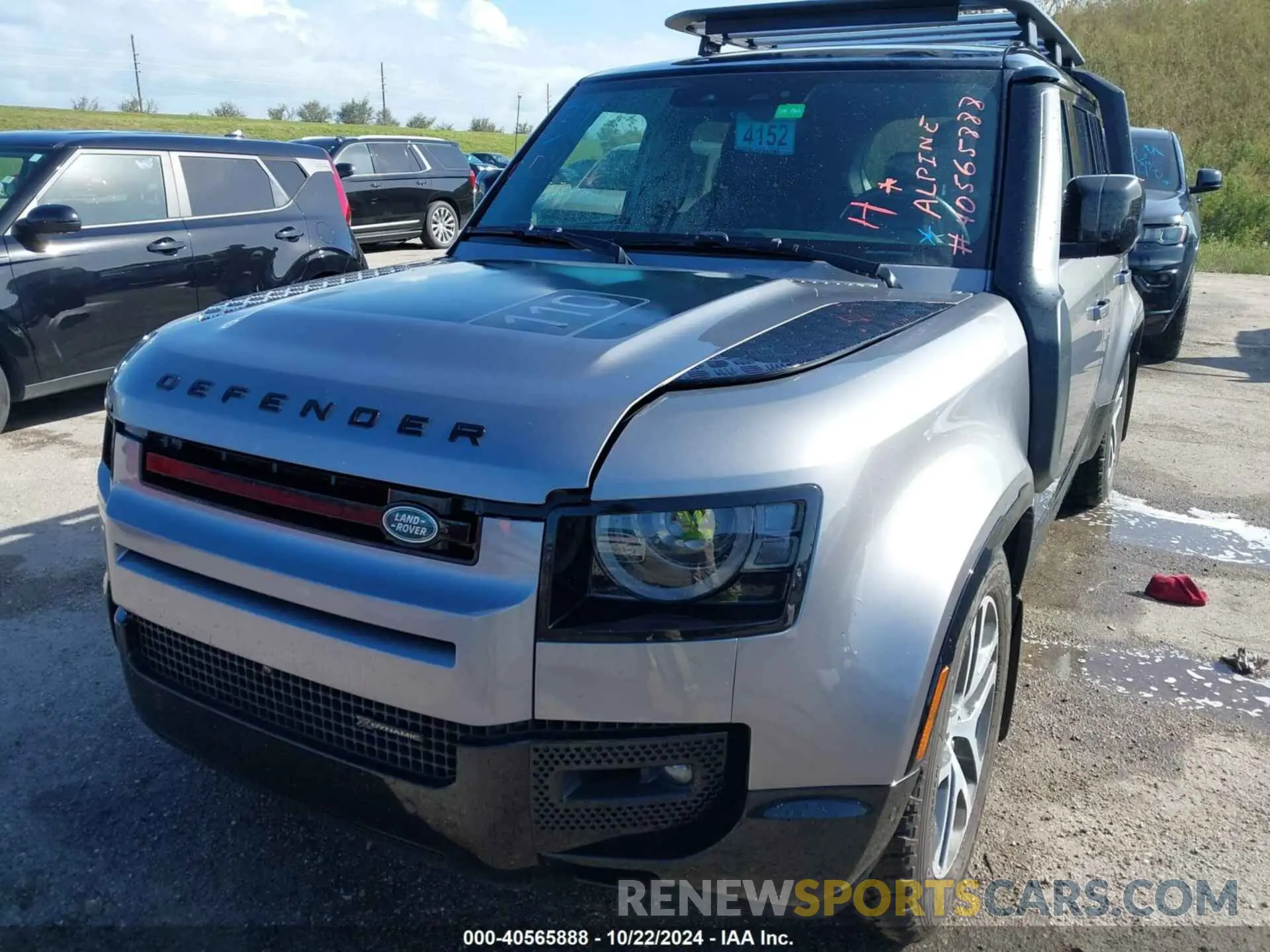 2 fotografías del automóvil dañado SALE37RU1N2067772 LAND ROVER DEFENDER 2022