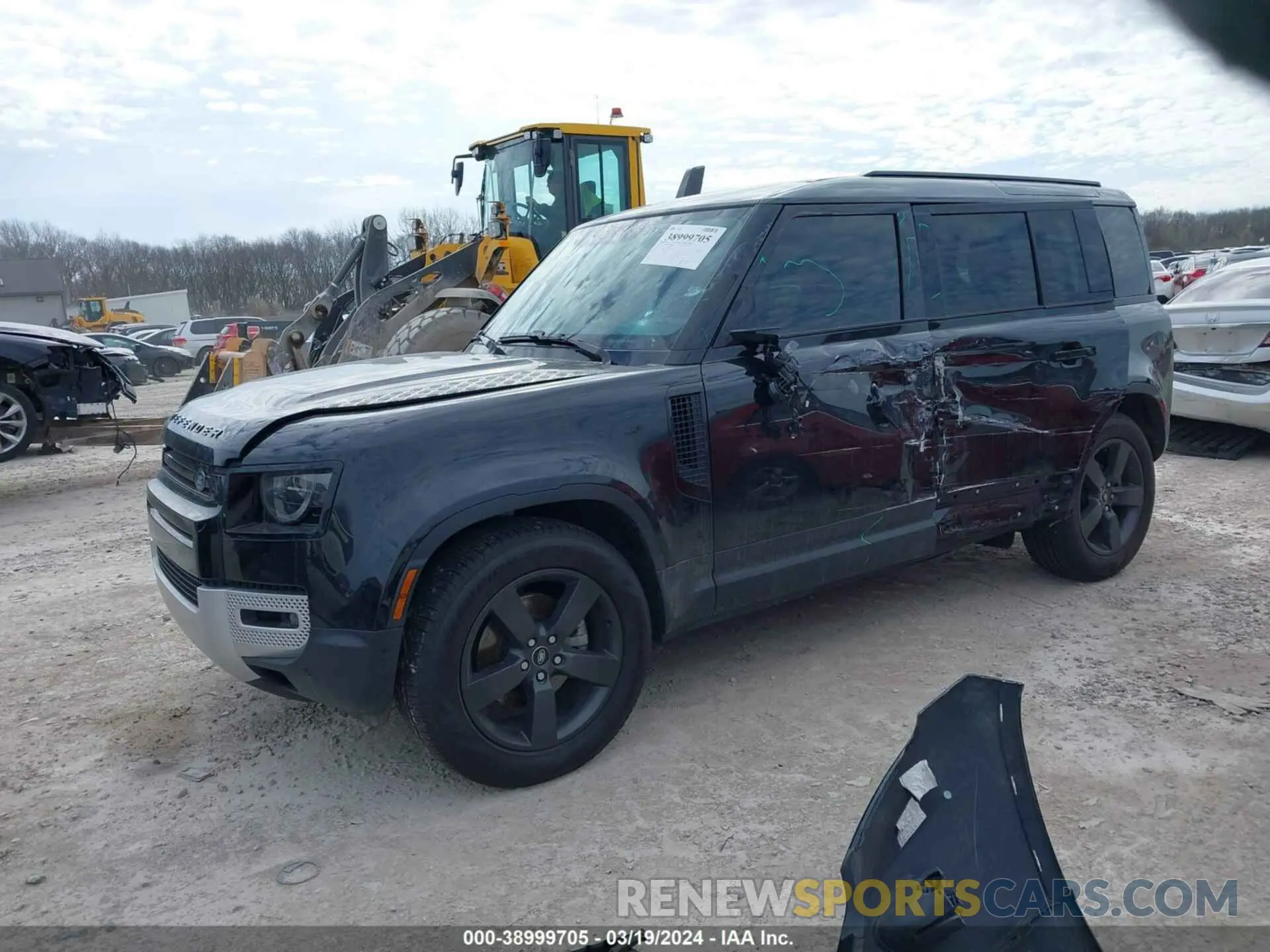 2 fotografías del automóvil dañado SALEJ7RX1N2066704 LAND ROVER DEFENDER 2022