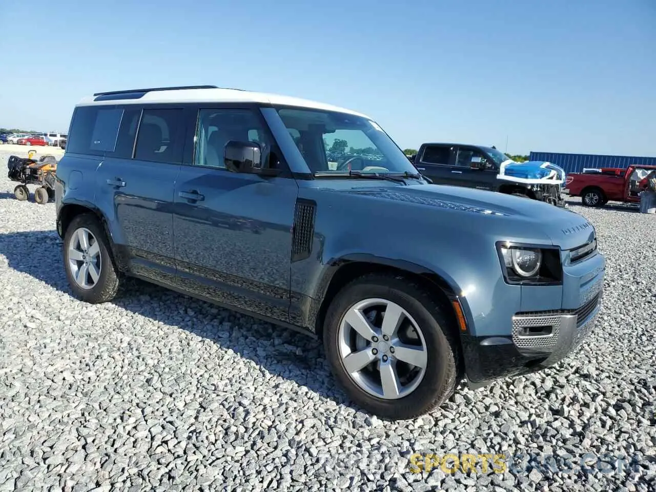 4 fotografías del automóvil dañado SALEPERU8N2067390 LAND ROVER DEFENDER 2022