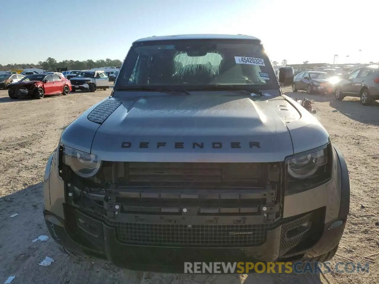 5 fotografías del automóvil dañado SALE2EEU1P2129252 LAND ROVER DEFENDER 2023