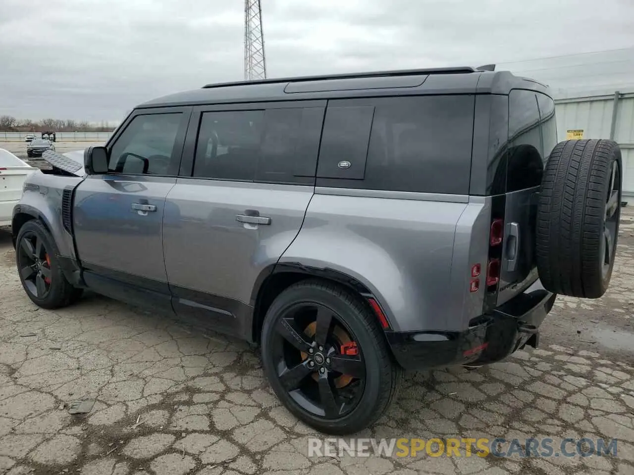 2 fotografías del automóvil dañado SALE2EEU2P2126733 LAND ROVER DEFENDER 2023