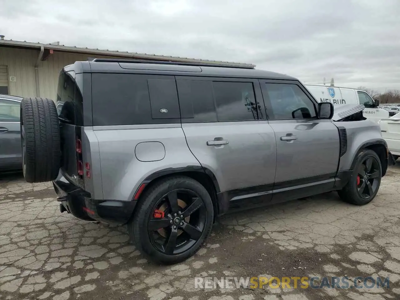 3 fotografías del automóvil dañado SALE2EEU2P2126733 LAND ROVER DEFENDER 2023