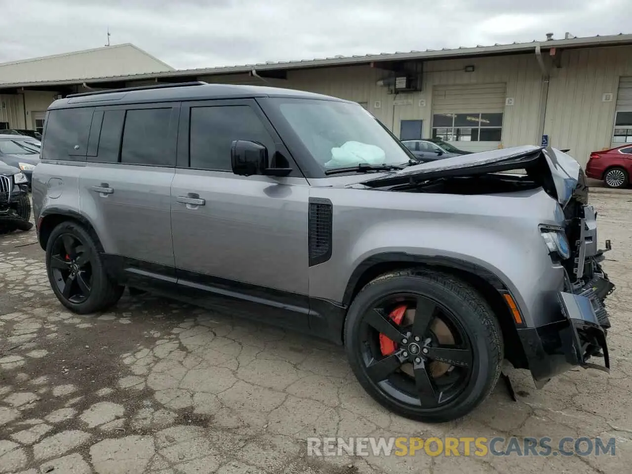 4 fotografías del automóvil dañado SALE2EEU2P2126733 LAND ROVER DEFENDER 2023
