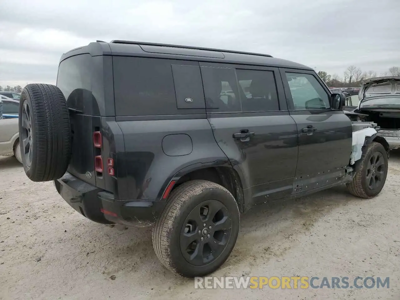 3 fotografías del automóvil dañado SALE2EEU9P2231950 LAND ROVER DEFENDER 2023