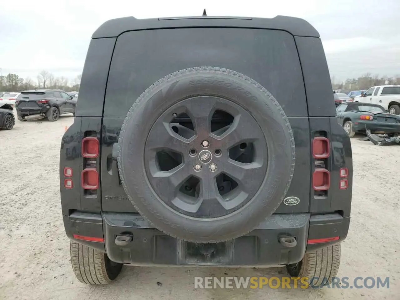 6 fotografías del automóvil dañado SALE2EEU9P2231950 LAND ROVER DEFENDER 2023