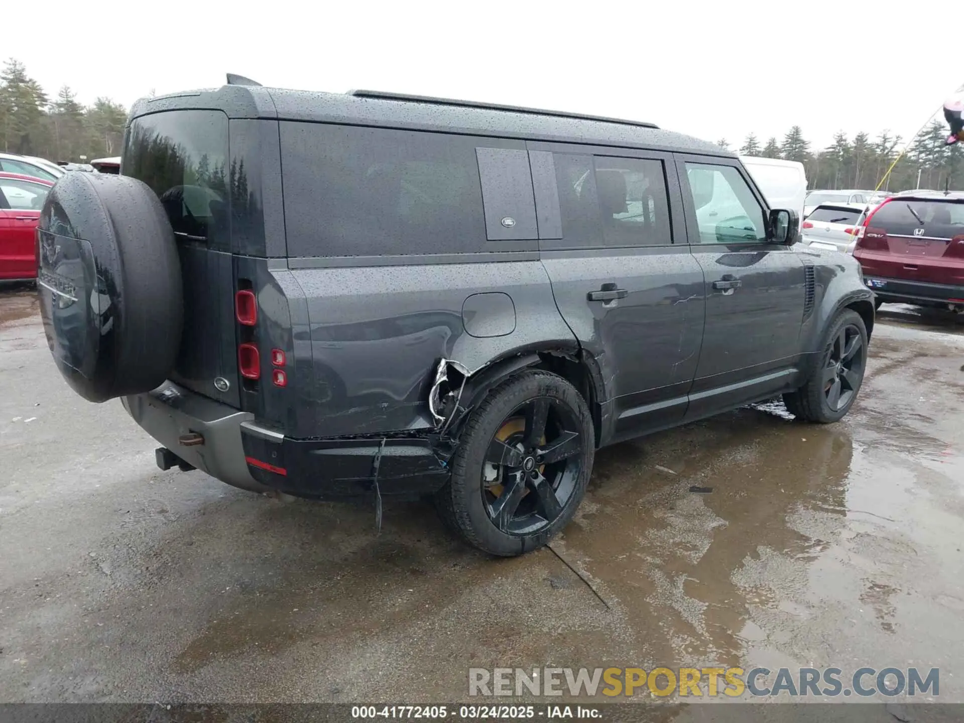 4 fotografías del automóvil dañado SALE2FEU3P2204717 LAND ROVER DEFENDER 2023