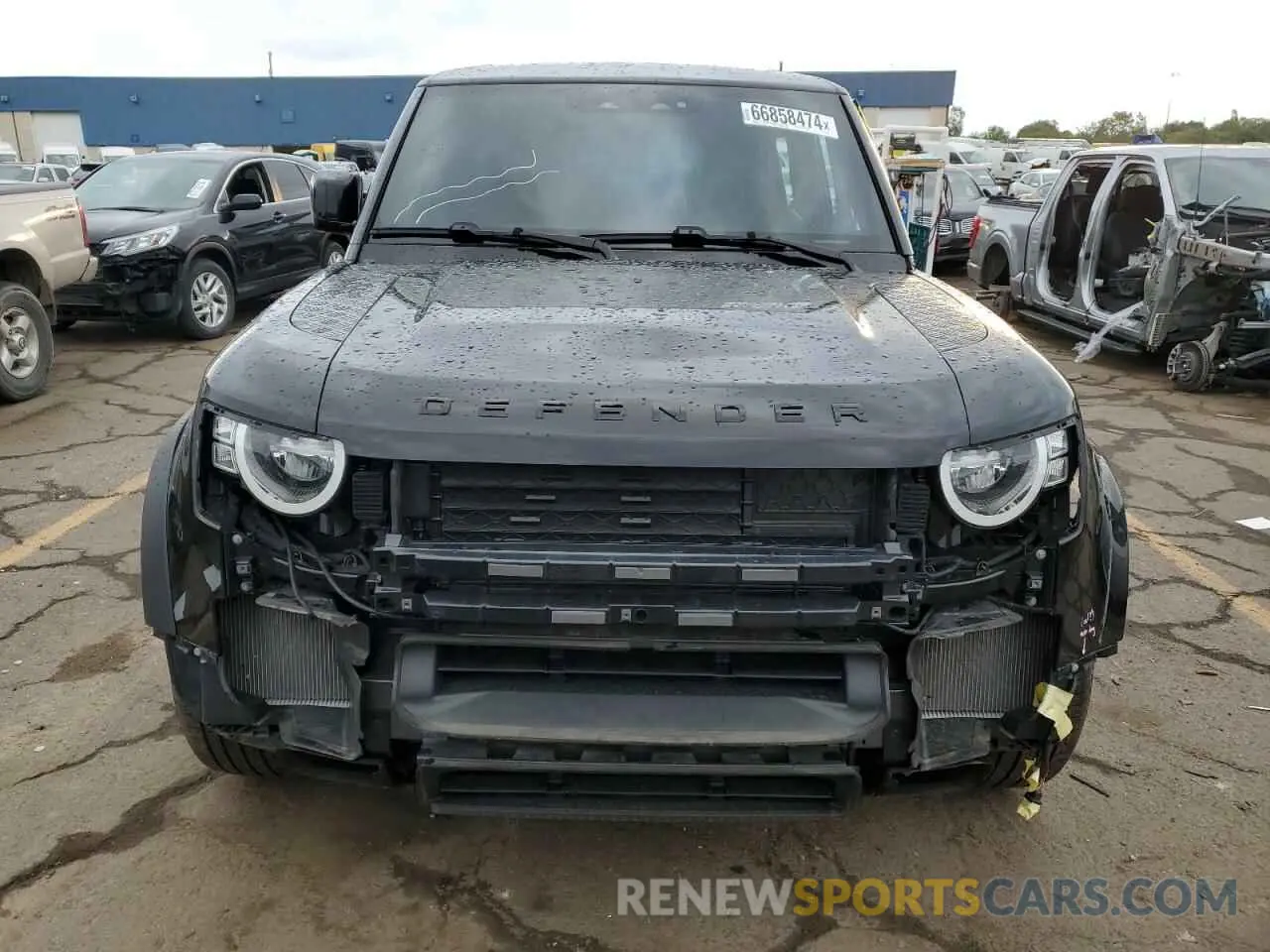 5 fotografías del automóvil dañado SALEJ7EX2P2240661 LAND ROVER DEFENDER 2023