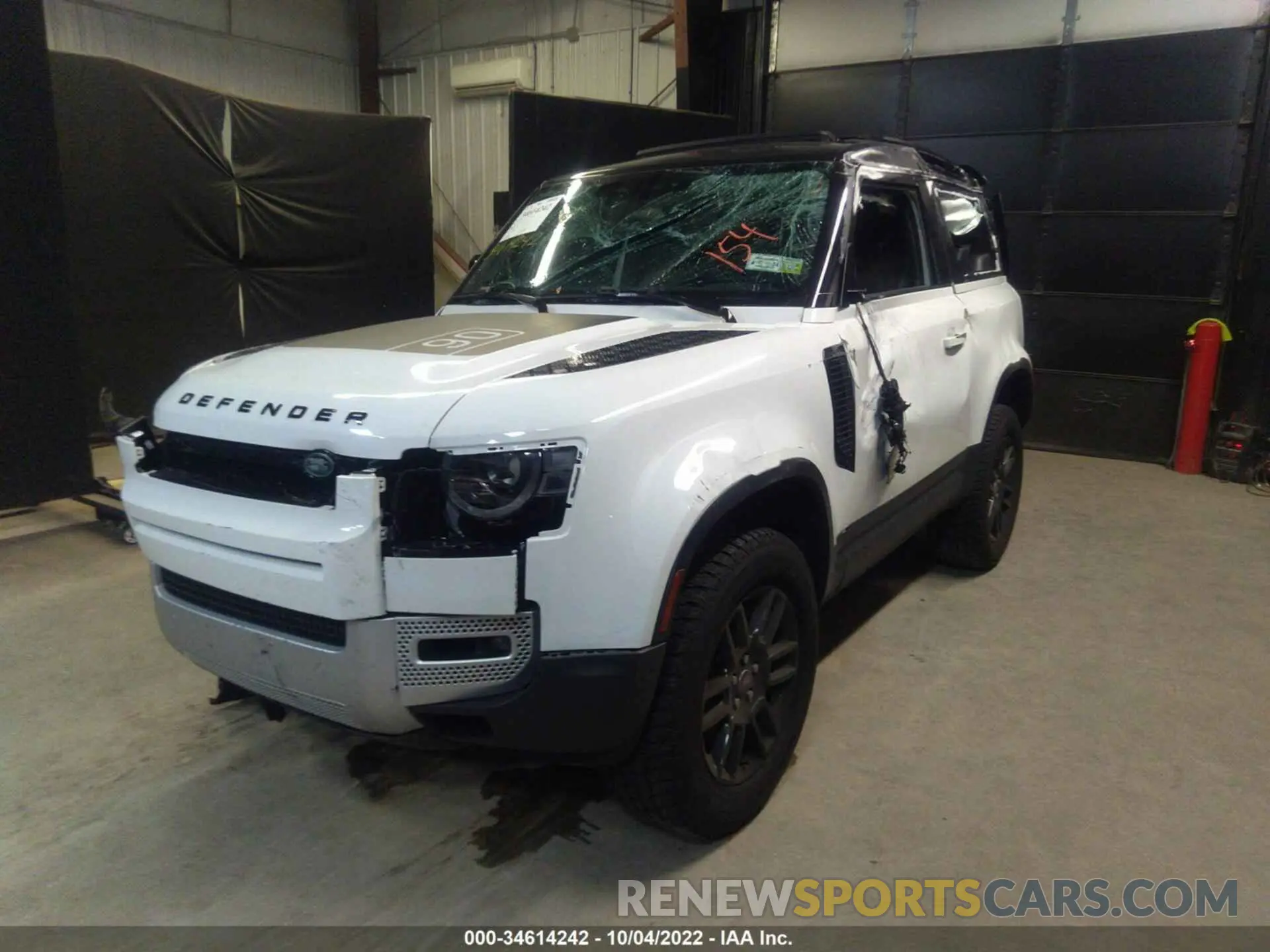 2 fotografías del automóvil dañado SALEP6EU9P2113694 LAND ROVER DEFENDER 2023