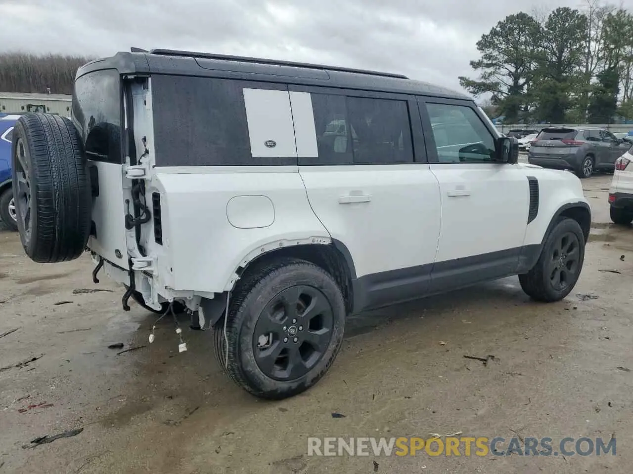 3 fotografías del automóvil dañado SALEP7EU0P2220042 LAND ROVER DEFENDER 2023