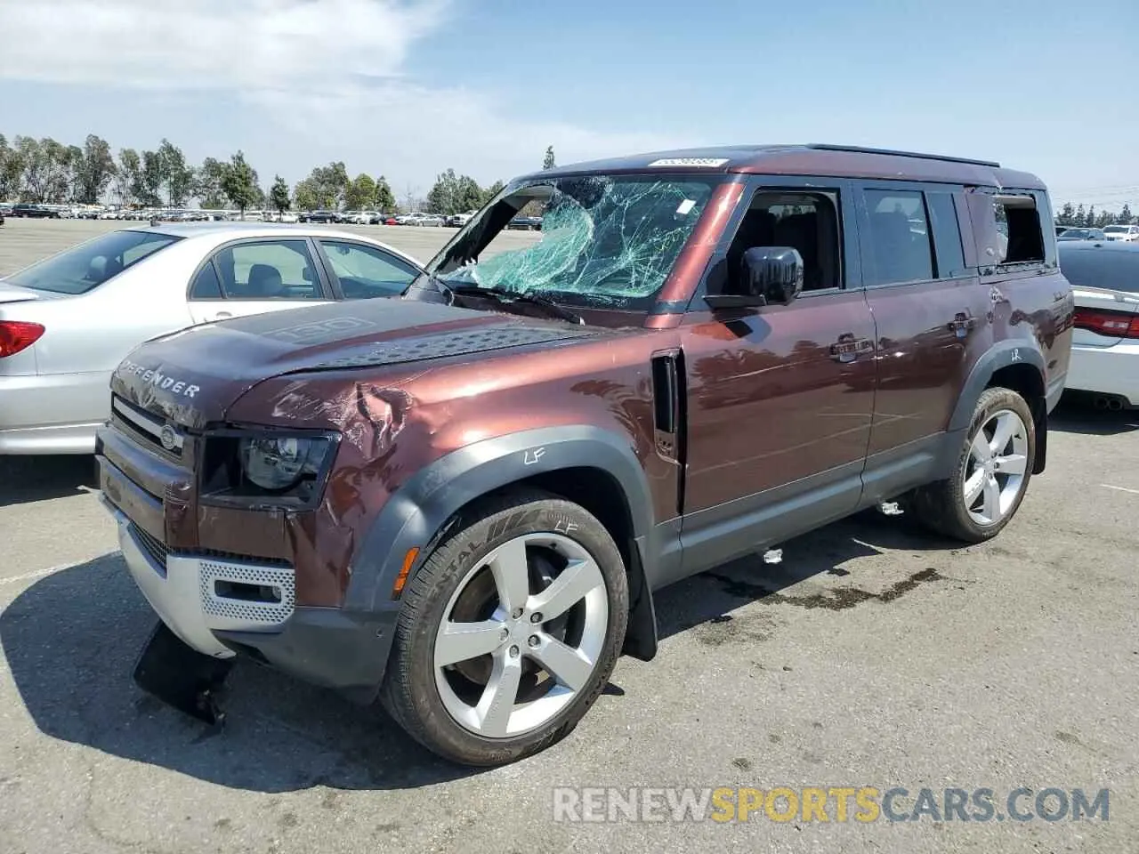 1 fotografías del automóvil dañado SALEVFEU1P2218980 LAND ROVER DEFENDER 2023