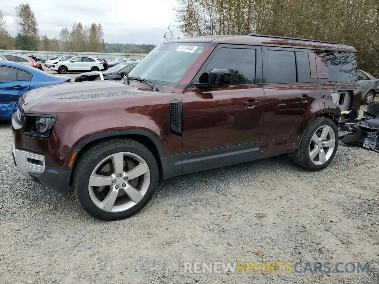1 fotografías del automóvil dañado SALEVFEU3P2158961 LAND ROVER DEFENDER 2023