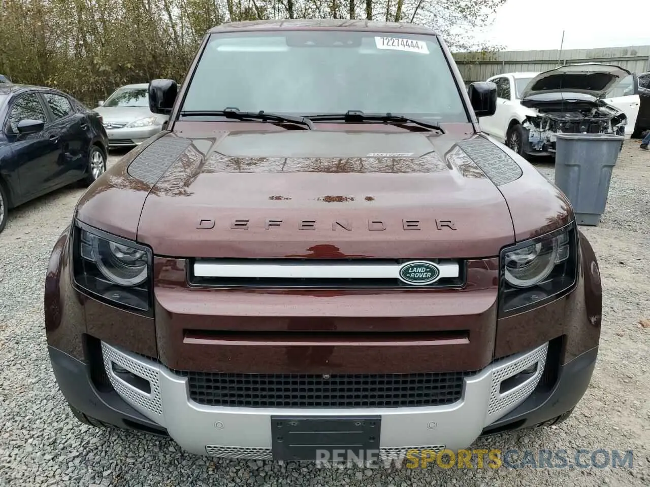 5 fotografías del automóvil dañado SALEVFEU3P2158961 LAND ROVER DEFENDER 2023