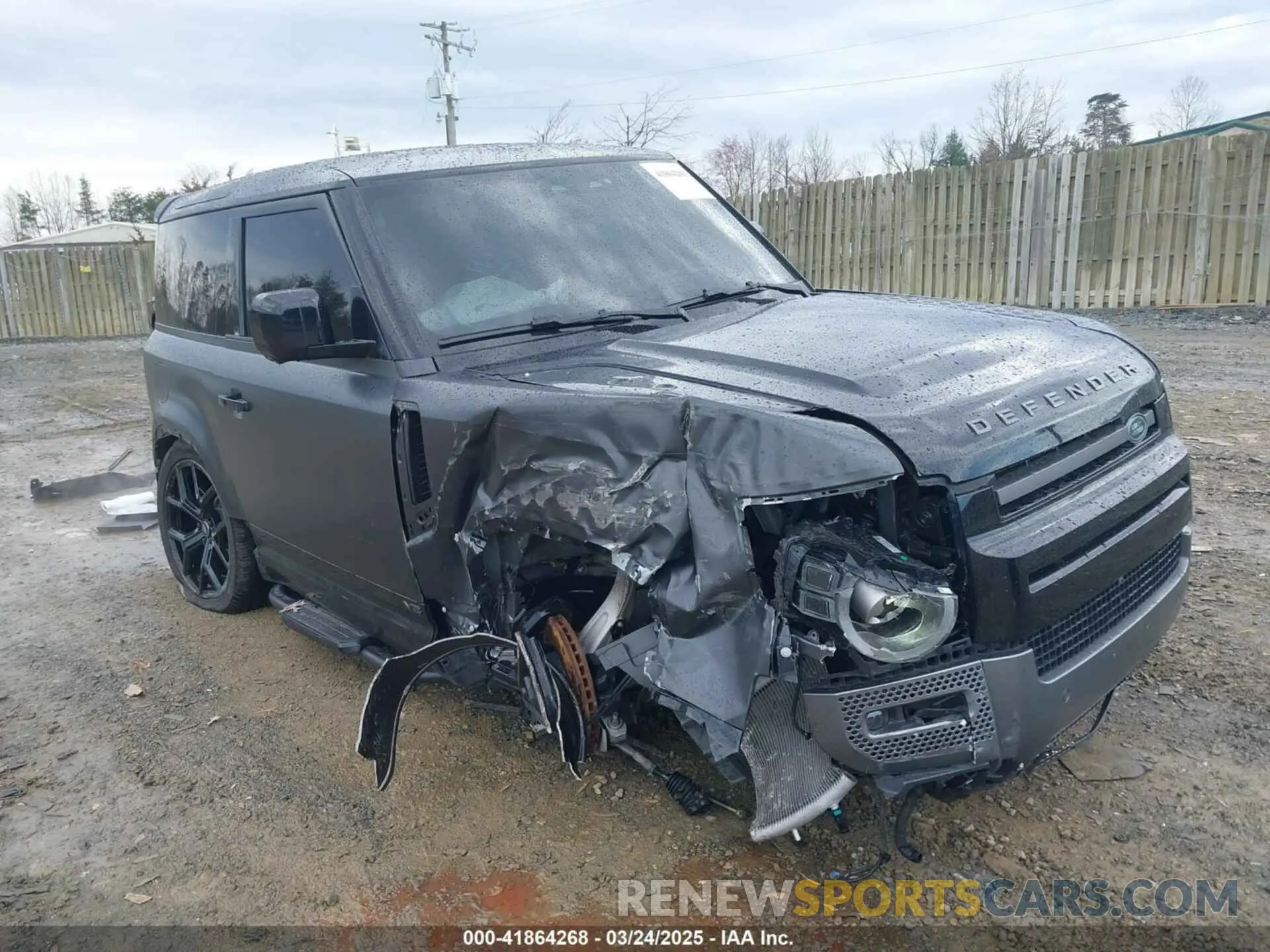 1 fotografías del automóvil dañado SALEW6EE5P2205560 LAND ROVER DEFENDER 2023
