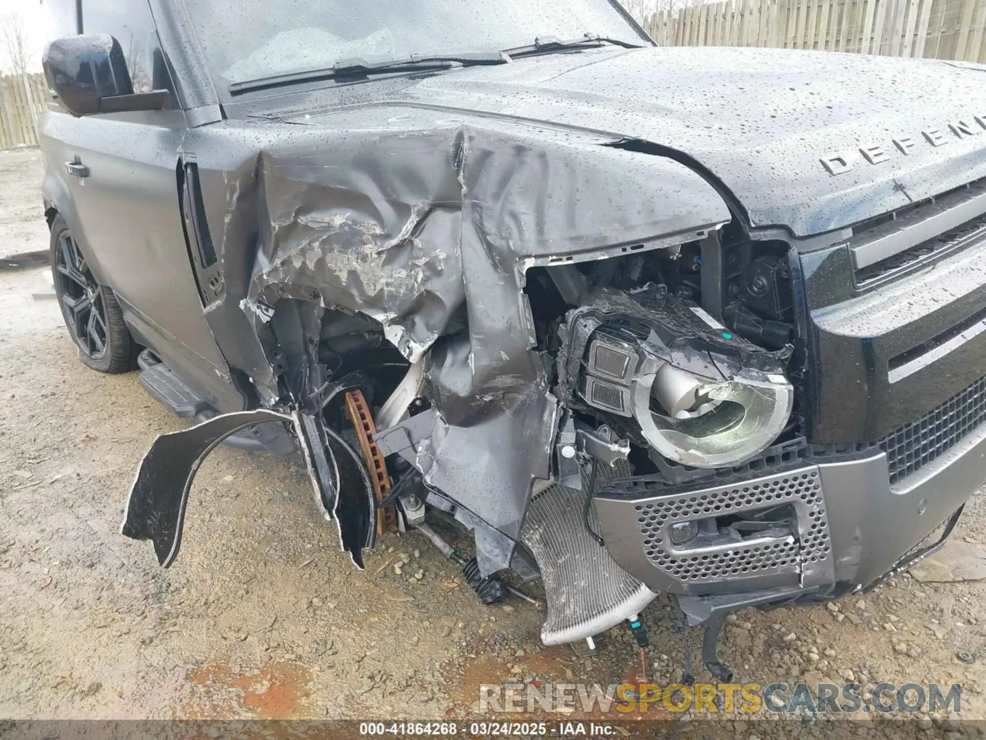 6 fotografías del automóvil dañado SALEW6EE5P2205560 LAND ROVER DEFENDER 2023