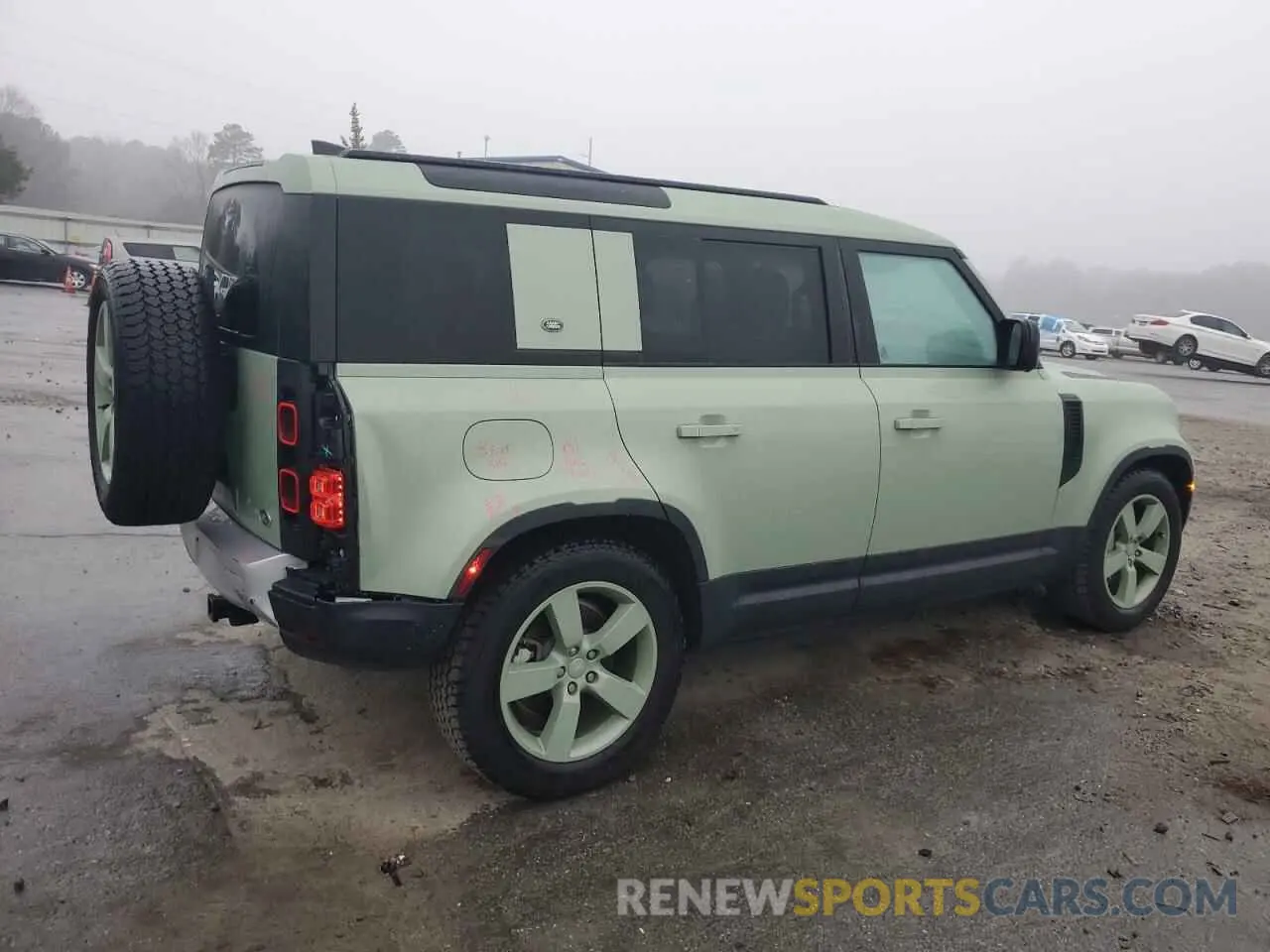 3 fotografías del automóvil dañado SALEW7EU9P2172544 LAND ROVER DEFENDER 2023