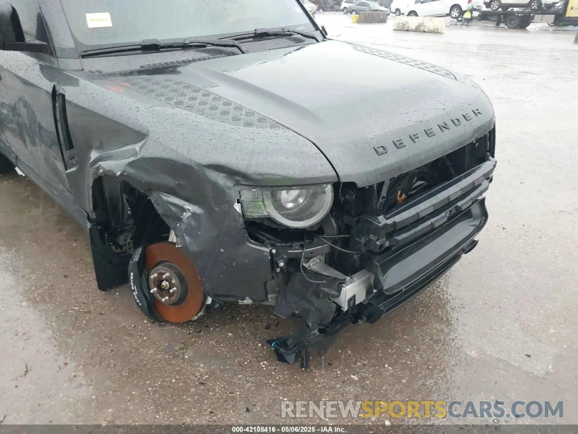 6 fotografías del automóvil dañado SALEWEEE8P2124272 LAND ROVER DEFENDER 2023