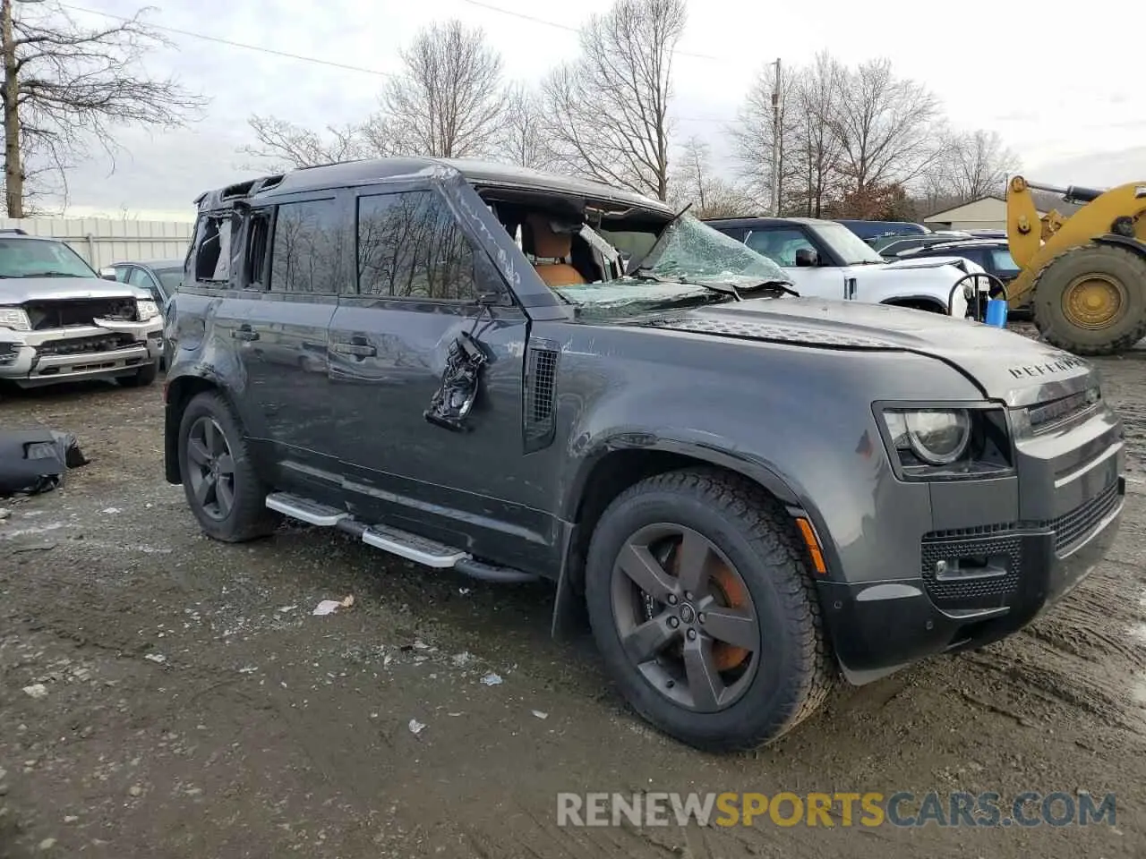 4 fotografías del automóvil dañado SALEWEEE9P2204485 LAND ROVER DEFENDER 2023