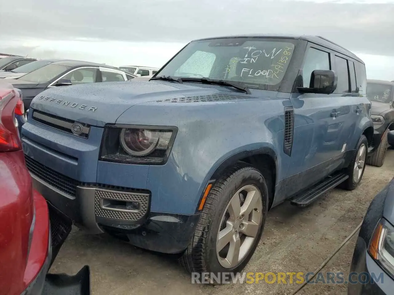 1 fotografías del automóvil dañado SALE27EU6R2262247 LAND ROVER DEFENDER 2024