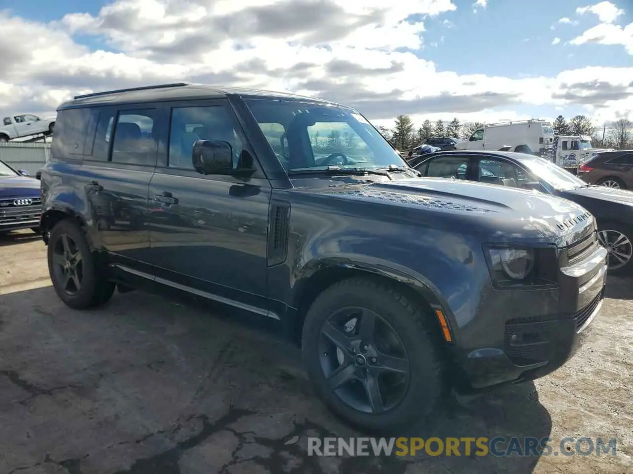 4 fotografías del automóvil dañado SALE27EU6R2351509 LAND ROVER DEFENDER 2024