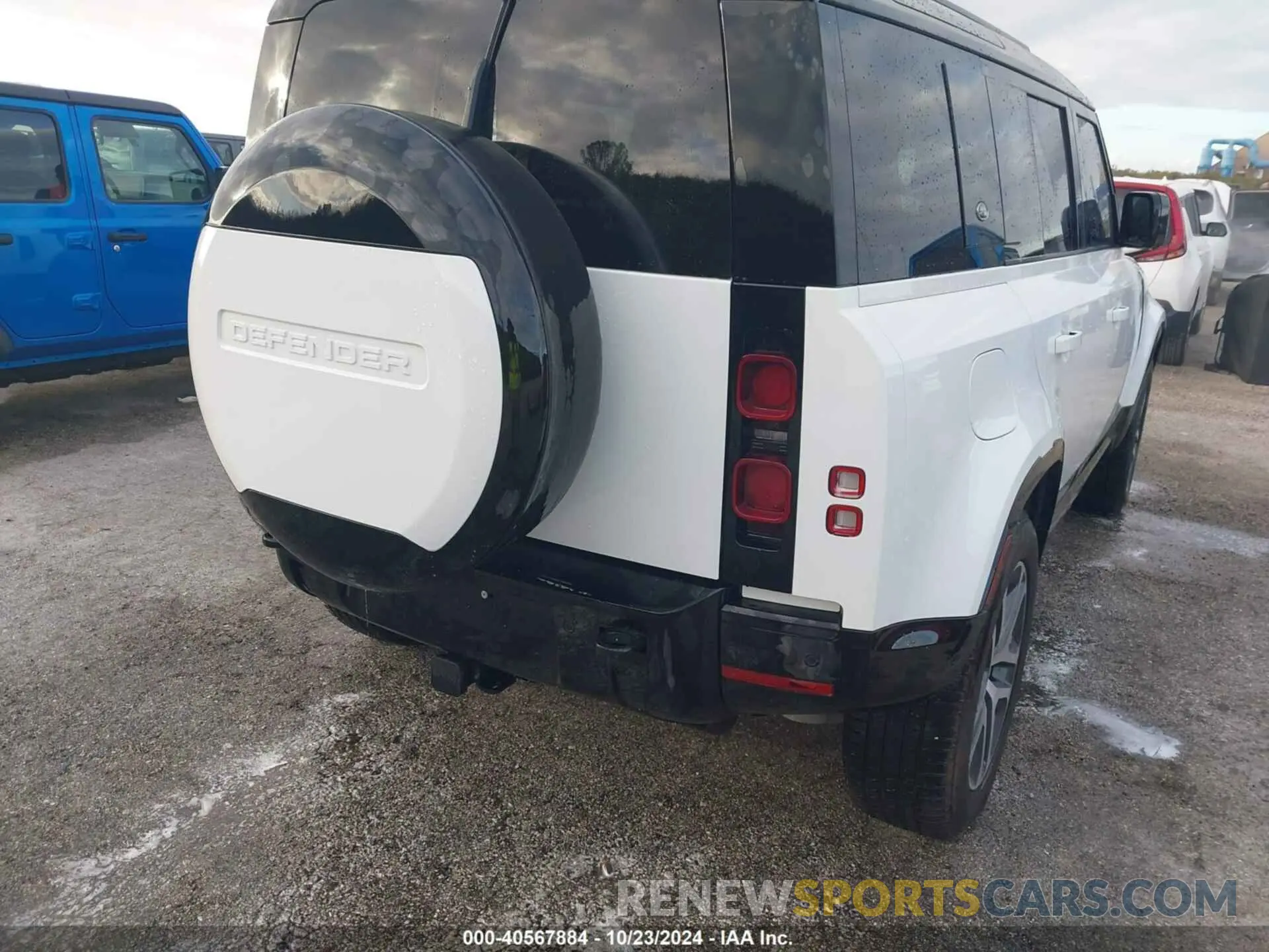 4 fotografías del automóvil dañado SALE27EU8R2288381 LAND ROVER DEFENDER 2024