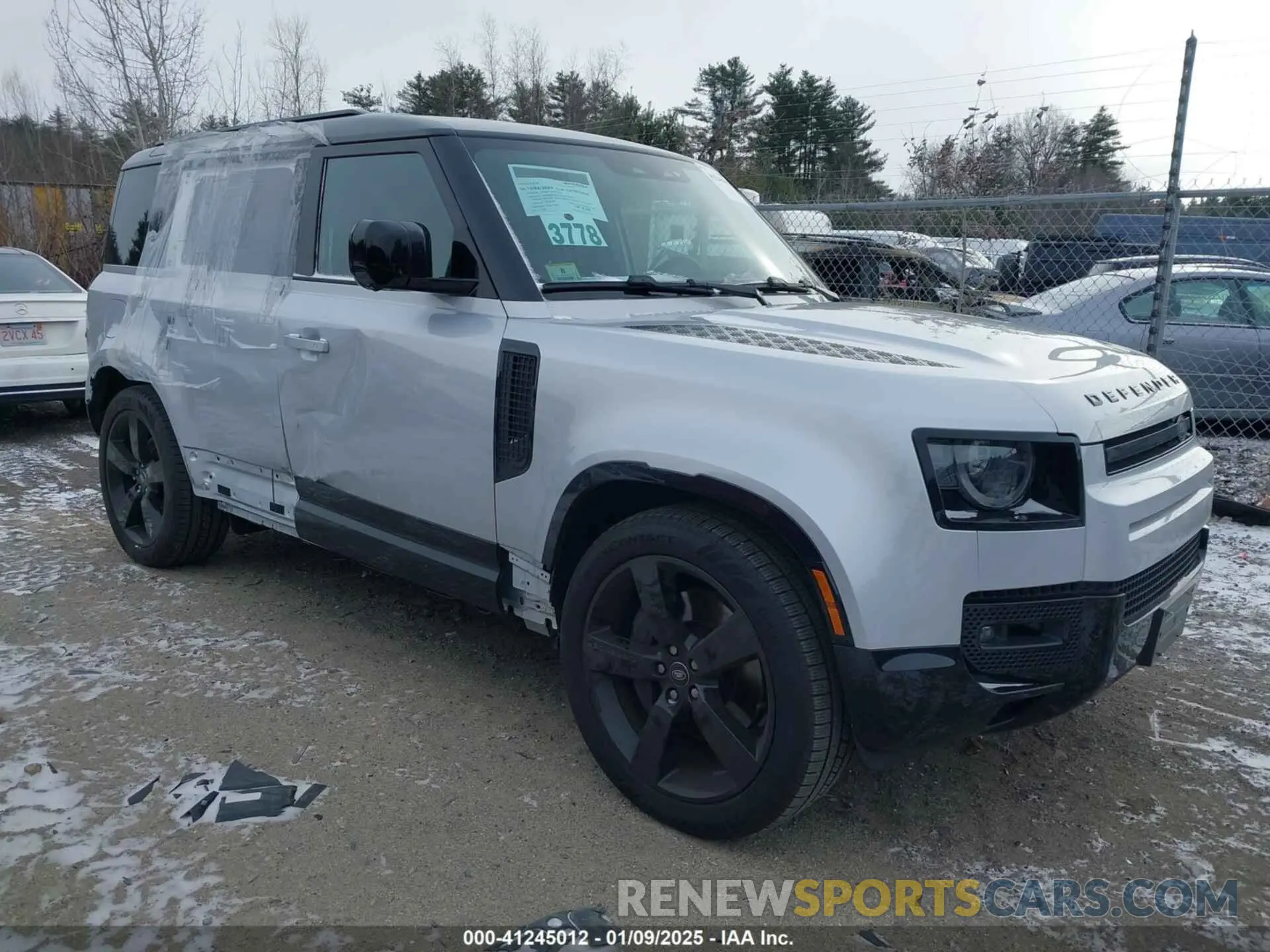 1 fotografías del automóvil dañado SALE27EU8R2335683 LAND ROVER DEFENDER 2024
