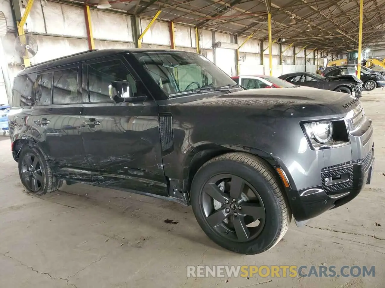 4 fotografías del automóvil dañado SALE27EU9R2318312 LAND ROVER DEFENDER 2024