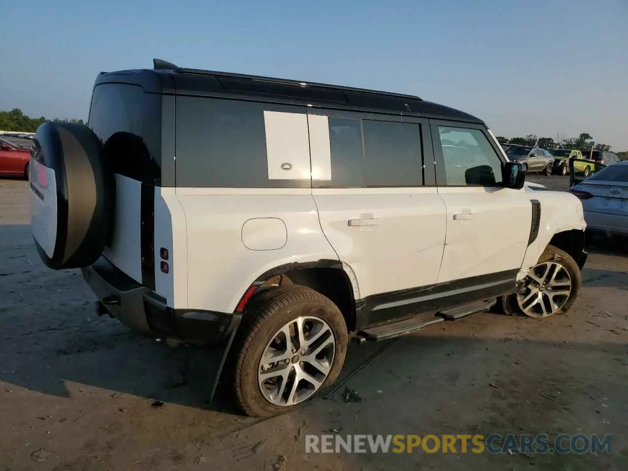 3 fotografías del automóvil dañado SALE2EEU0R2281574 LAND ROVER DEFENDER 2024