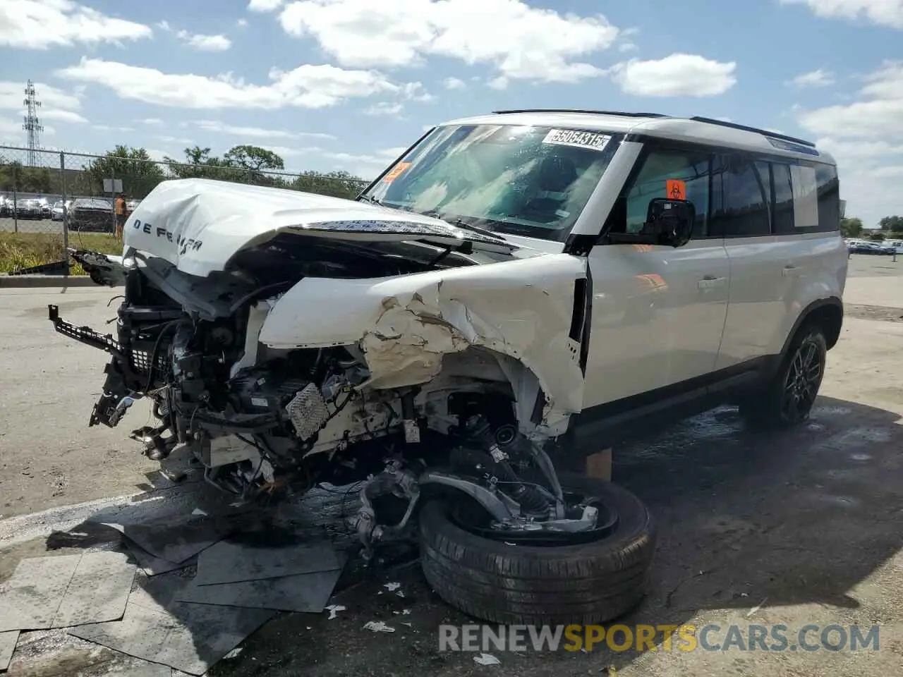 1 fotografías del automóvil dañado SALEJ7EX0S2391376 LAND ROVER DEFENDER 2025