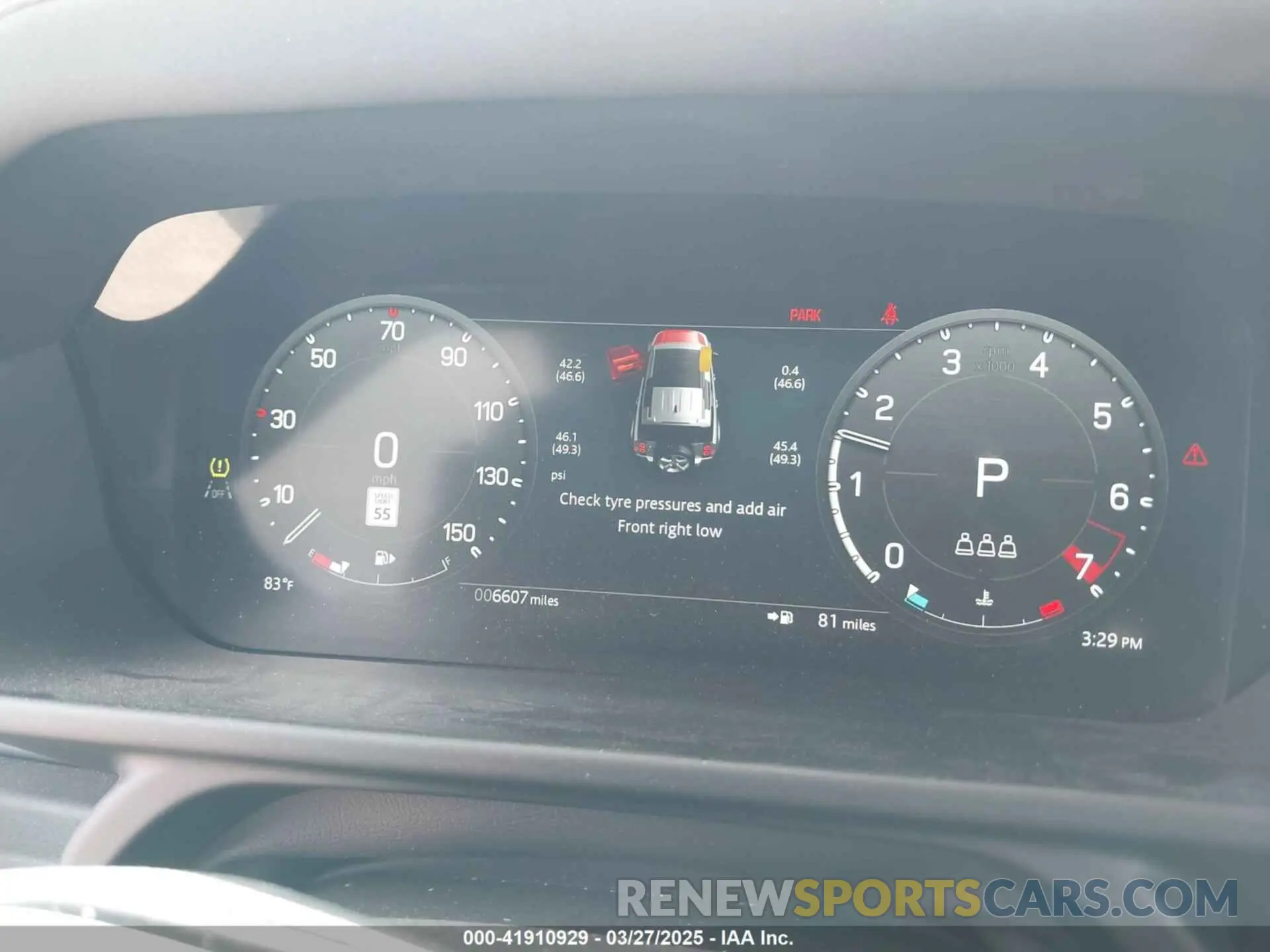 7 fotografías del automóvil dañado SALEJ7EX8S2357959 LAND ROVER DEFENDER 2025