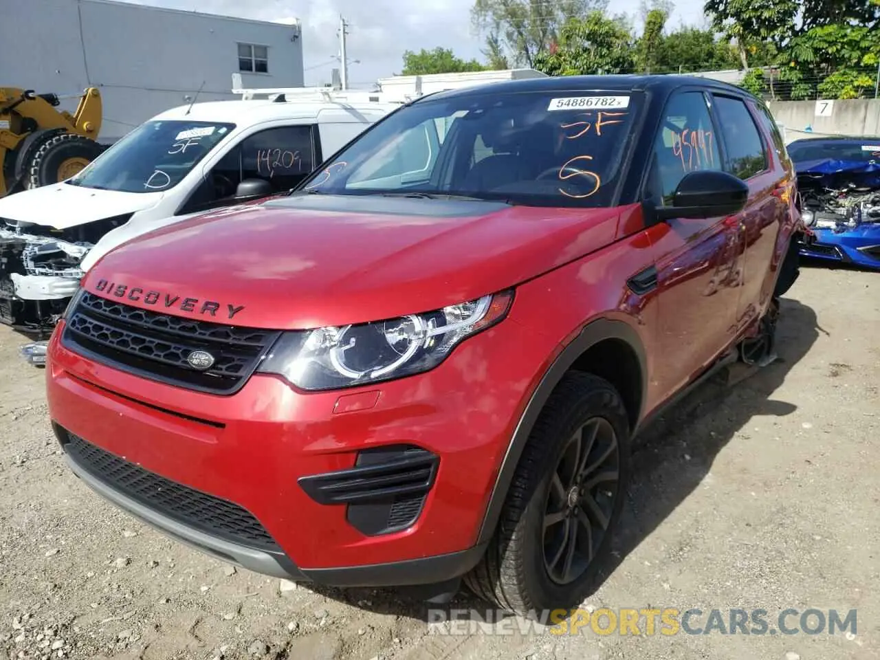 2 fotografías del automóvil dañado SALCP2FX2KH829321 LAND ROVER DISCOVERY 2019