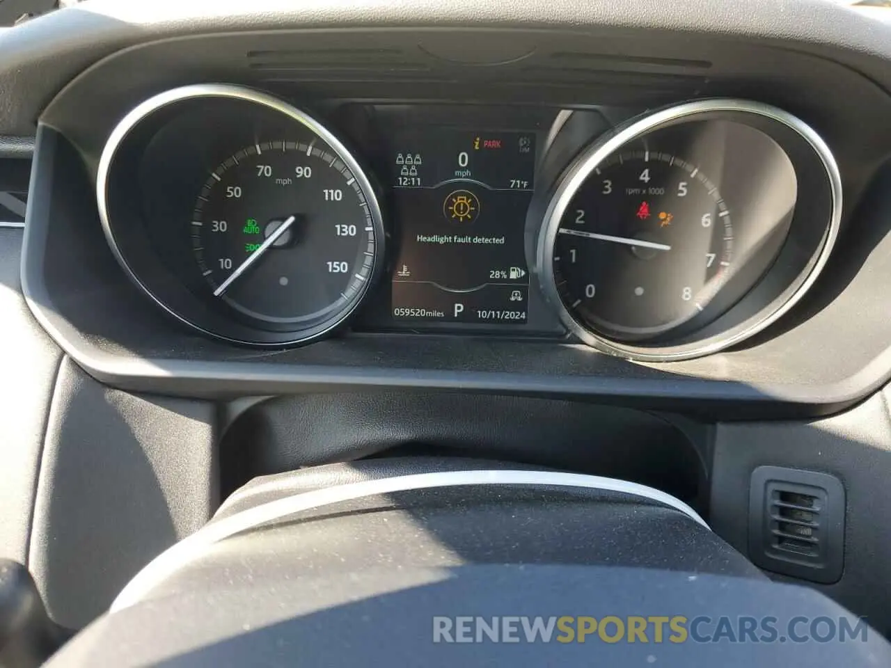 9 fotografías del automóvil dañado SALRG2RV9K2413967 LAND ROVER DISCOVERY 2019