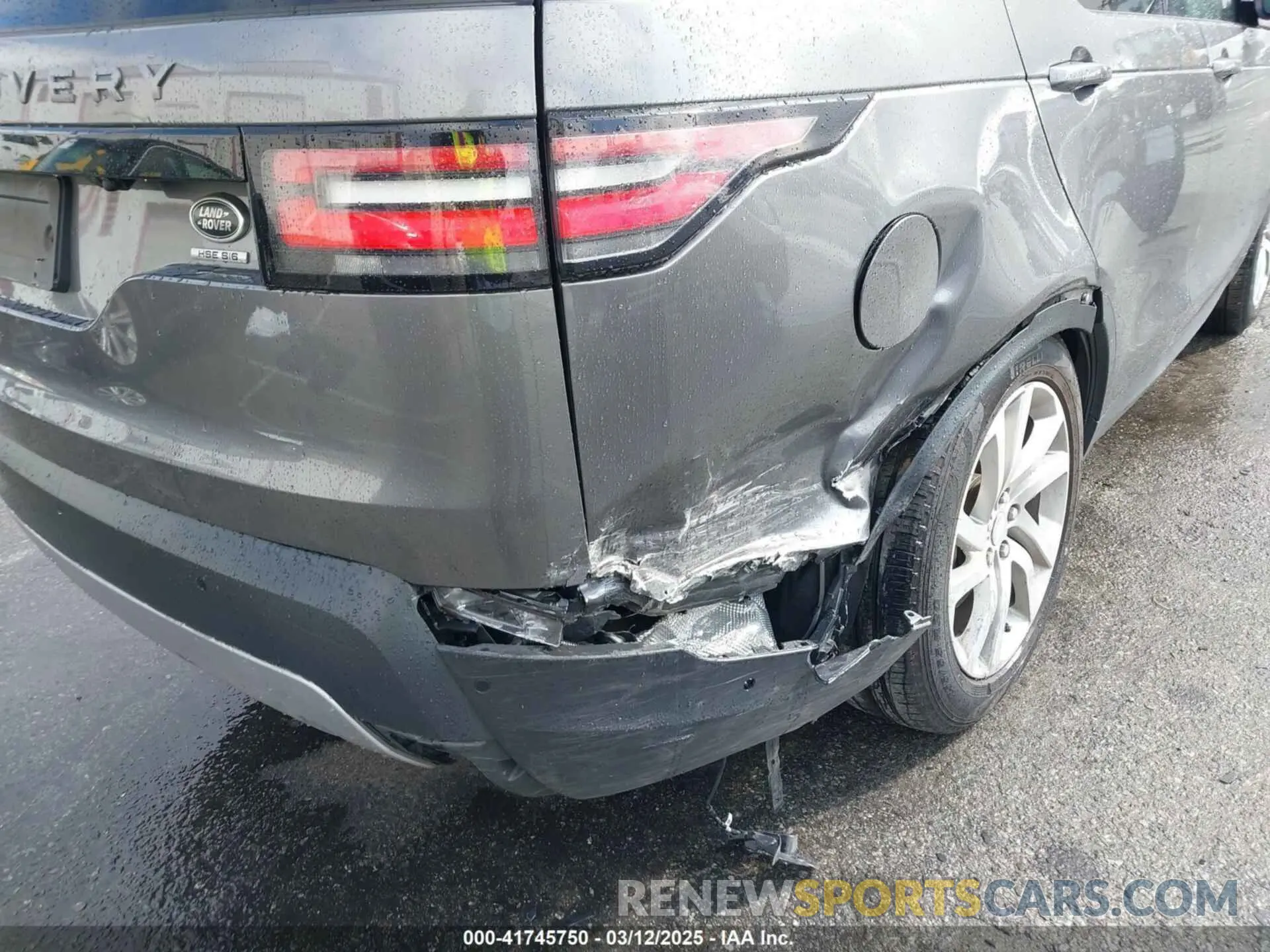 6 fotografías del automóvil dañado SALRR2RV6K2407117 LAND ROVER DISCOVERY 2019