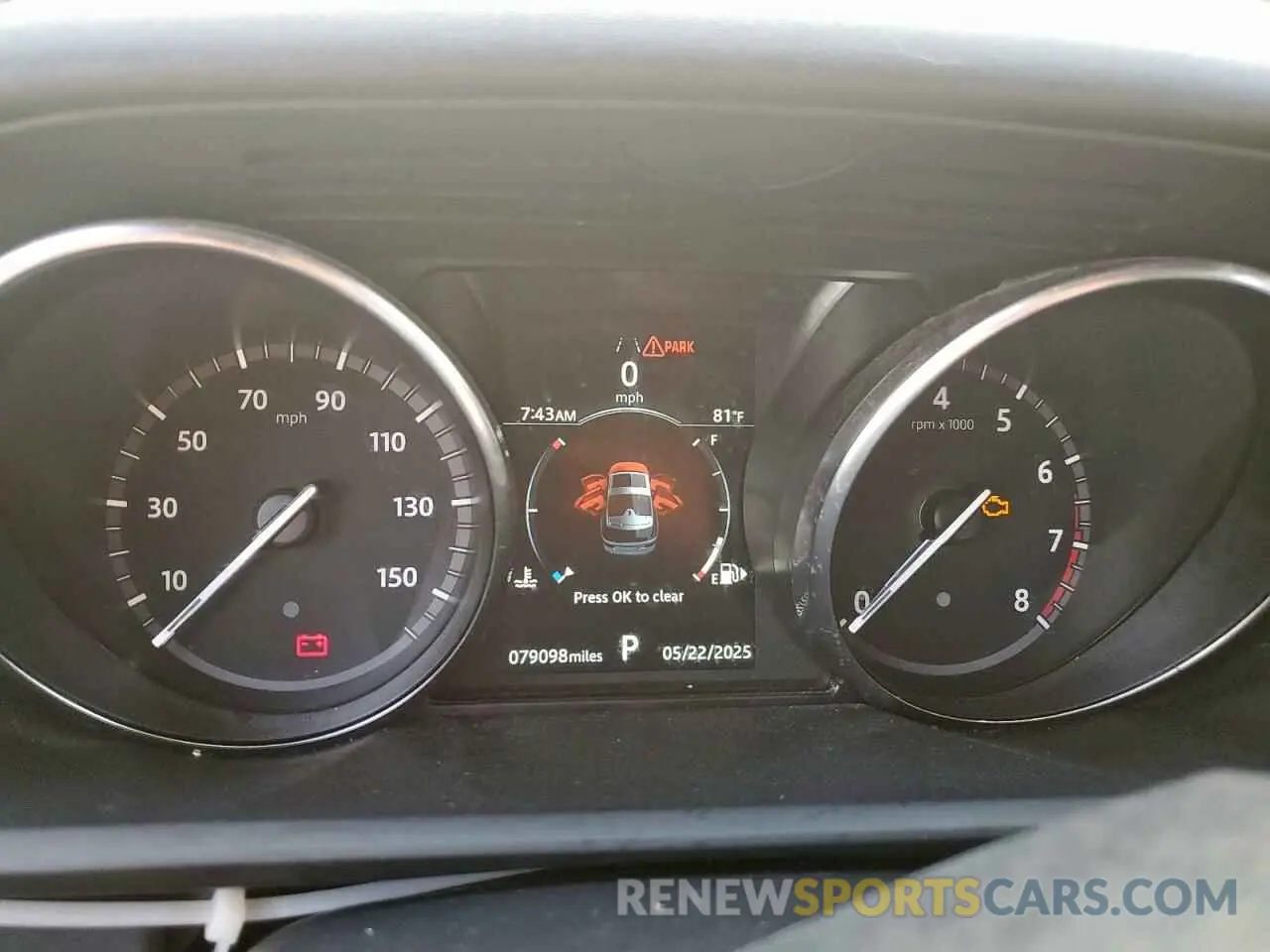 9 fotografías del automóvil dañado SALRG2RV5L2425356 LAND ROVER DISCOVERY 2020