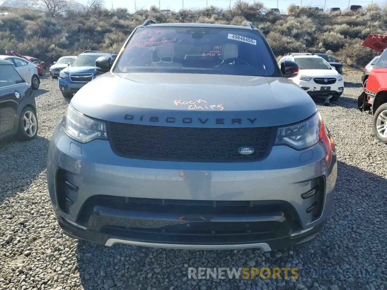 5 fotografías del automóvil dañado SALRR2RK0L2431615 LAND ROVER DISCOVERY 2020