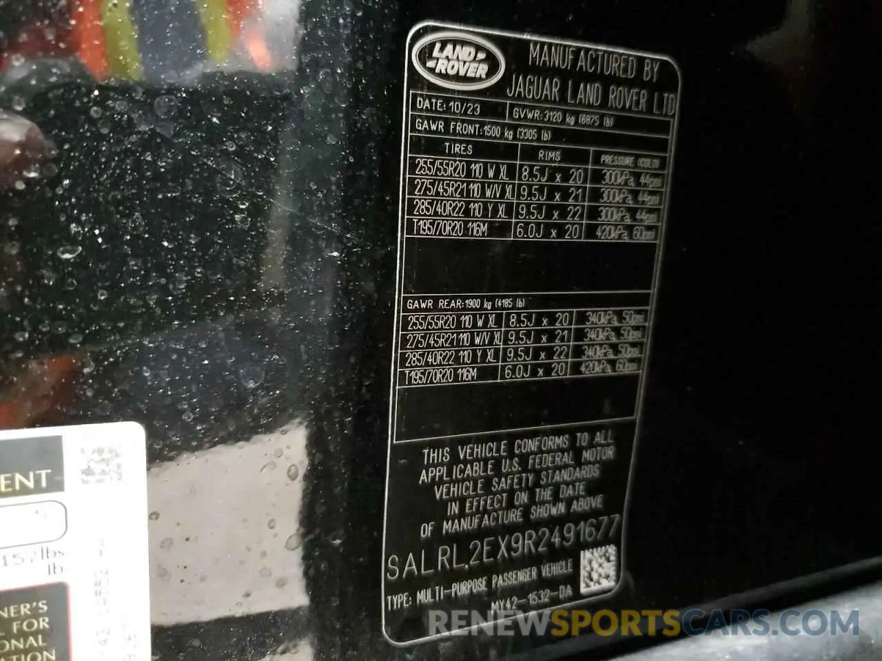 13 fotografías del automóvil dañado SALRL2EX9R2491677 LAND ROVER DISCOVERY 2024
