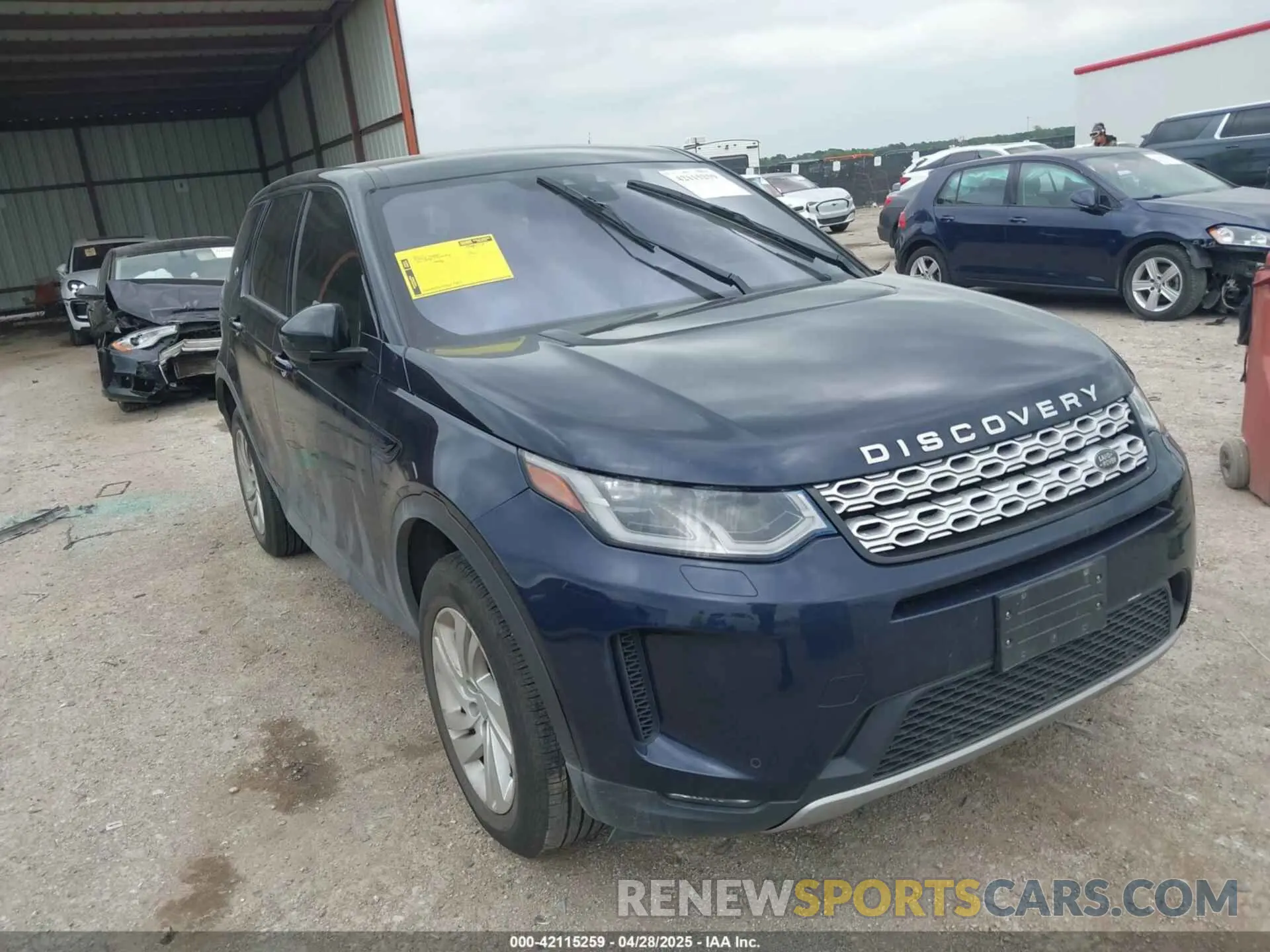 1 fotografías del automóvil dañado SALCK2FX5LH843648 LAND ROVER DISCOVERY SPORT 2020