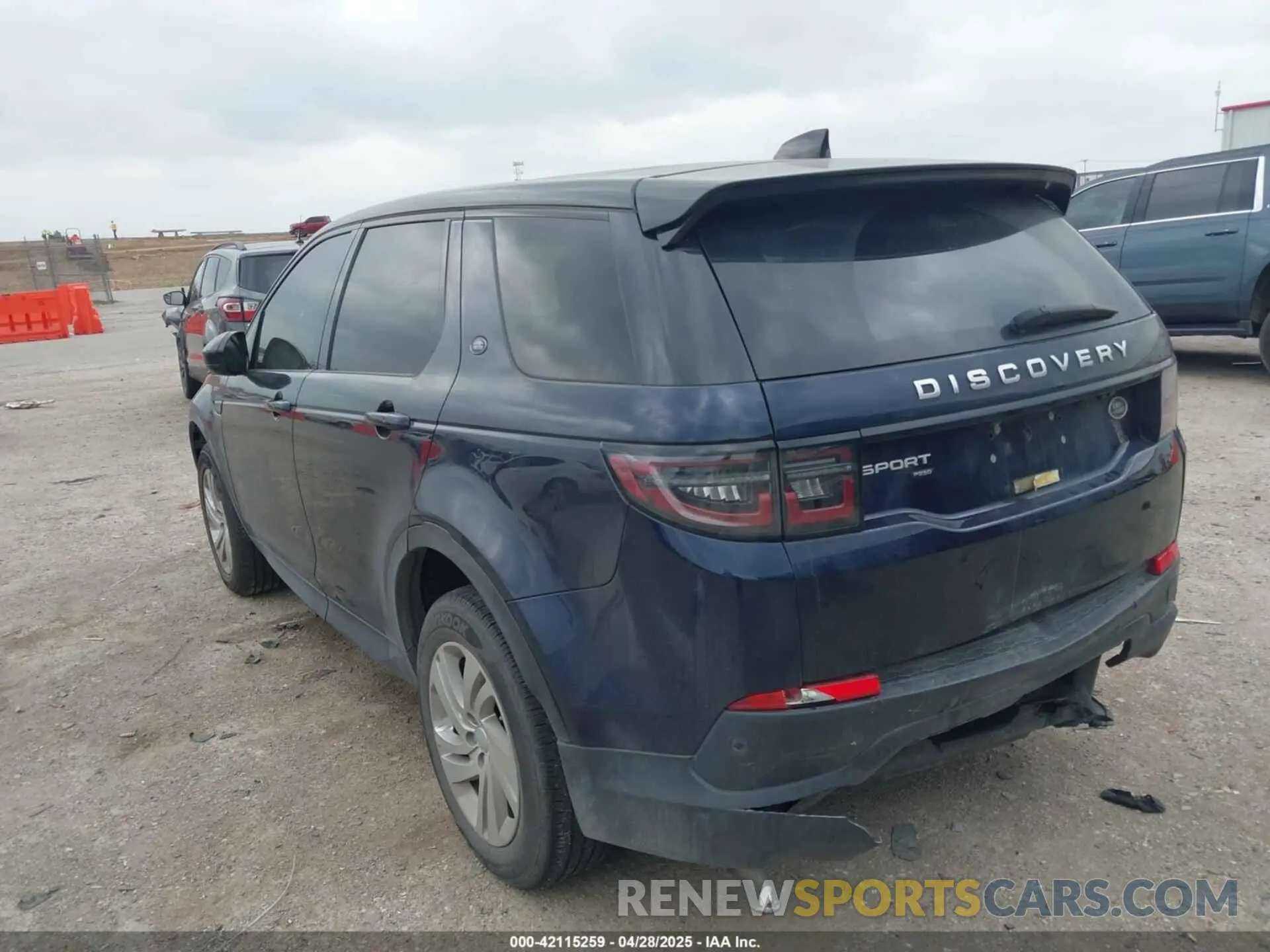 3 fotografías del automóvil dañado SALCK2FX5LH843648 LAND ROVER DISCOVERY SPORT 2020