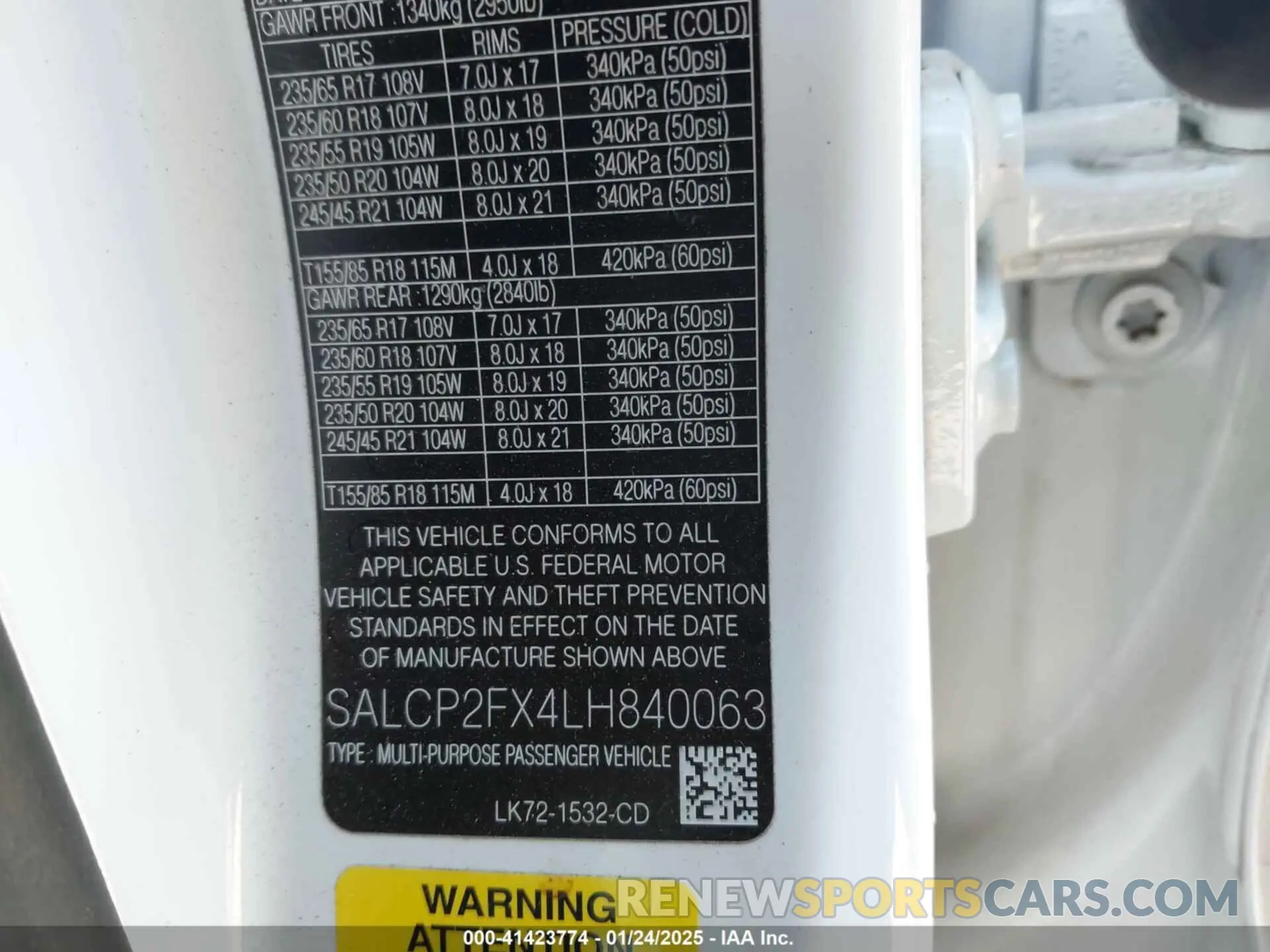 9 fotografías del automóvil dañado SALCP2FX4LH840063 LAND ROVER DISCOVERY SPORT 2020