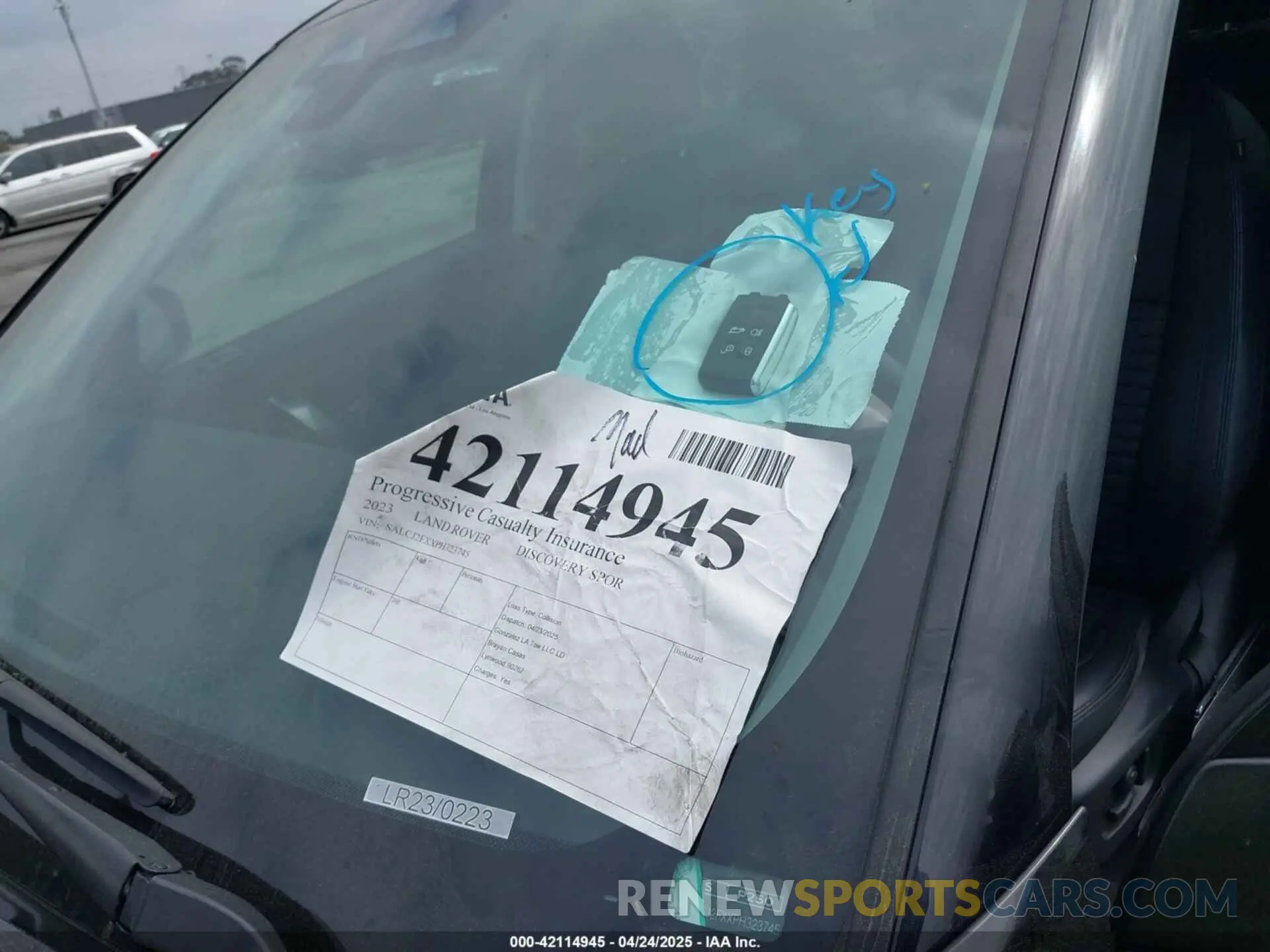 11 fotografías del automóvil dañado SALCJ2FXXPH323745 LAND ROVER DISCOVERY SPORT 2023