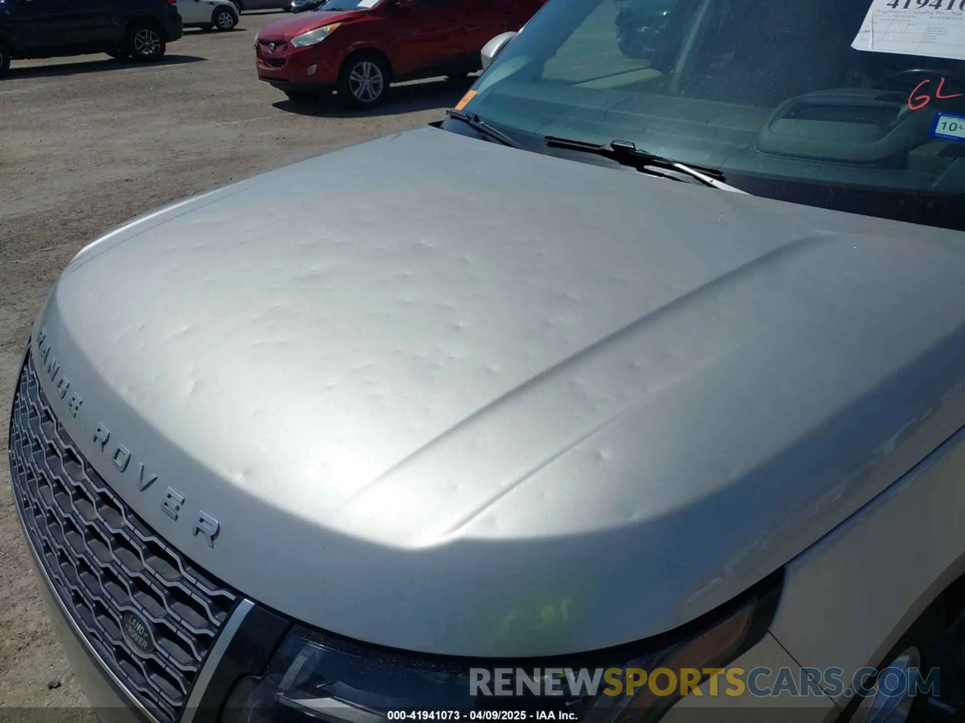 6 fotografías del automóvil dañado SALGS2RE9KA520688 LAND ROVER RANGE ROVER 2019