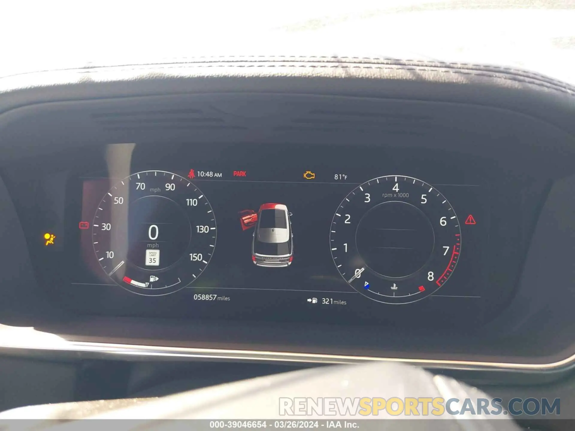 7 fotografías del automóvil dañado SALGS2SVXKA554262 LAND ROVER RANGE ROVER 2019