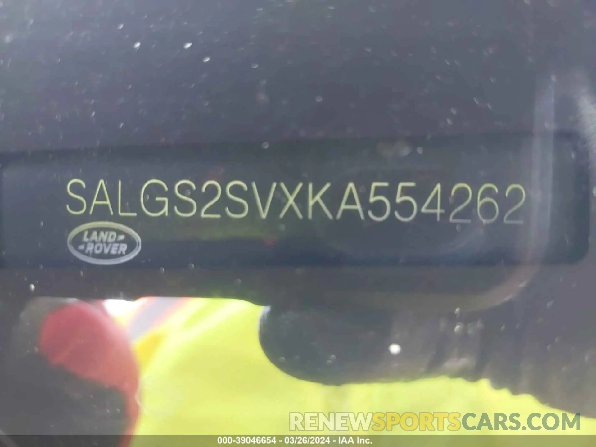 9 fotografías del automóvil dañado SALGS2SVXKA554262 LAND ROVER RANGE ROVER 2019