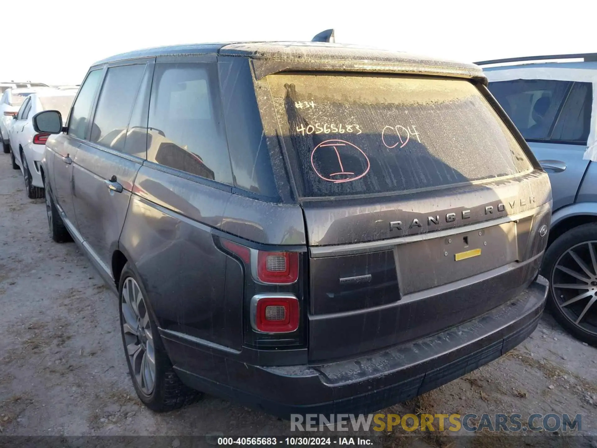 3 fotografías del automóvil dañado SALGS5RE6KA541600 LAND ROVER RANGE ROVER 2019
