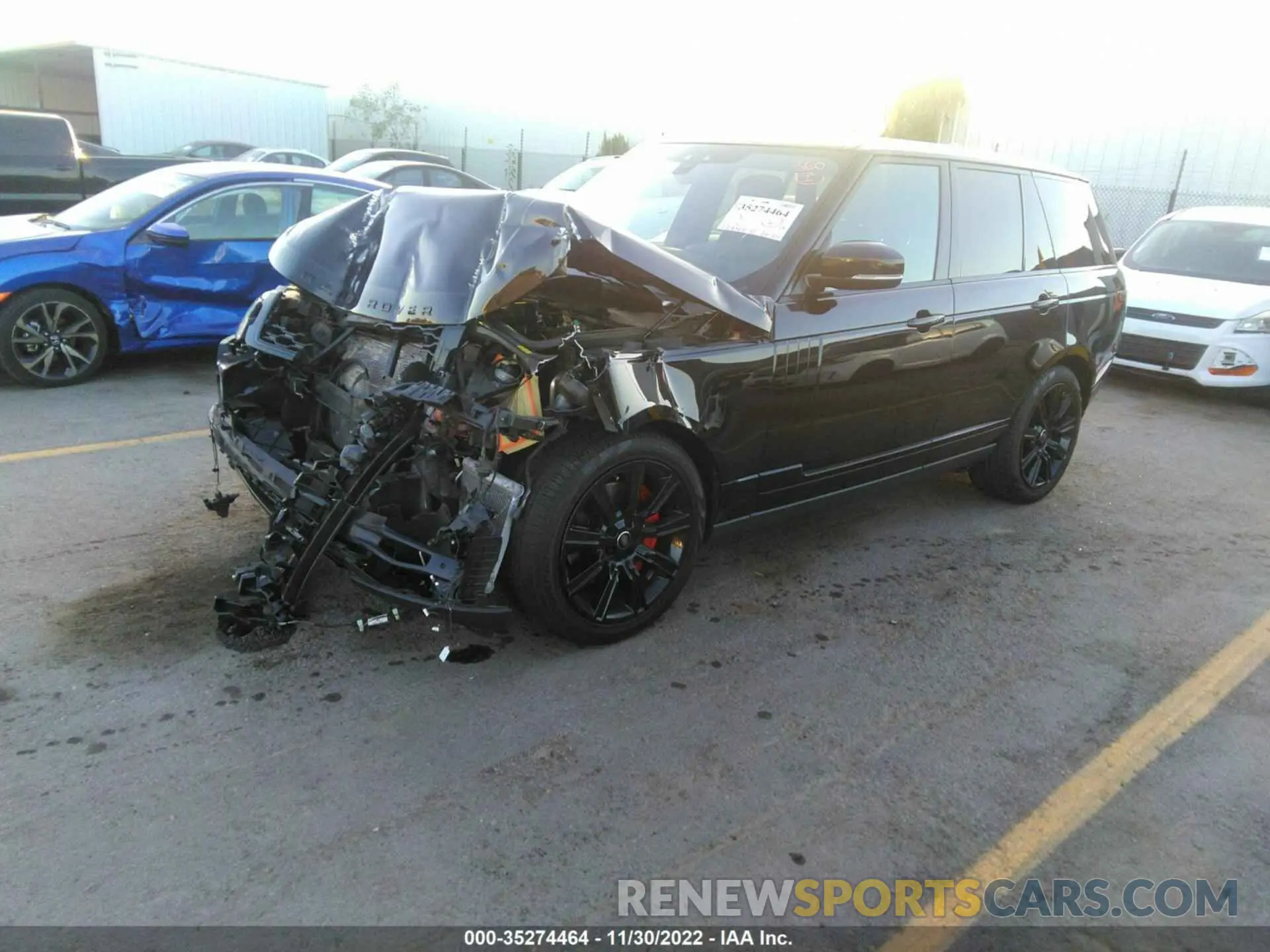 2 fotografías del automóvil dañado SALGR2SUXLA414670 LAND ROVER RANGE ROVER 2020